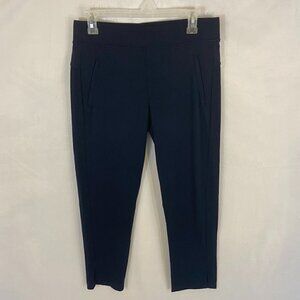 Athleta Women's Capri Leggings Size S (30 x 24) Dark Navy Blue Pockets Stretch